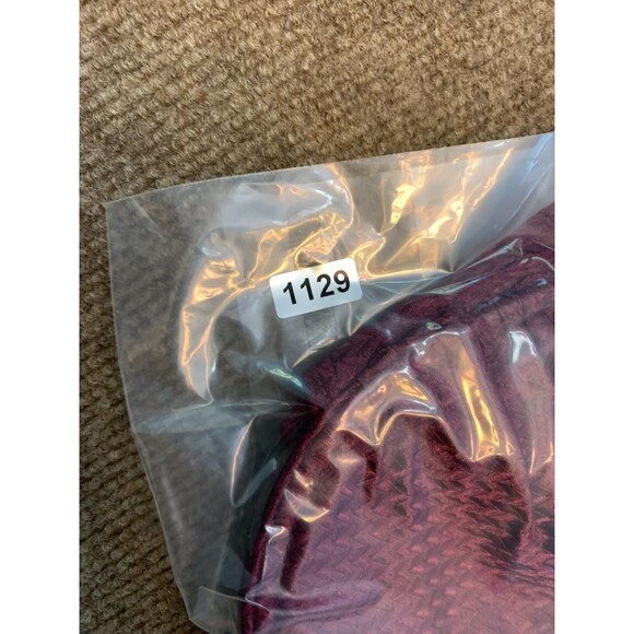 Berlook Bikini Top Womens M Textured Ruched Underwire Burgandy Beach Pool - Picture 8 of 8